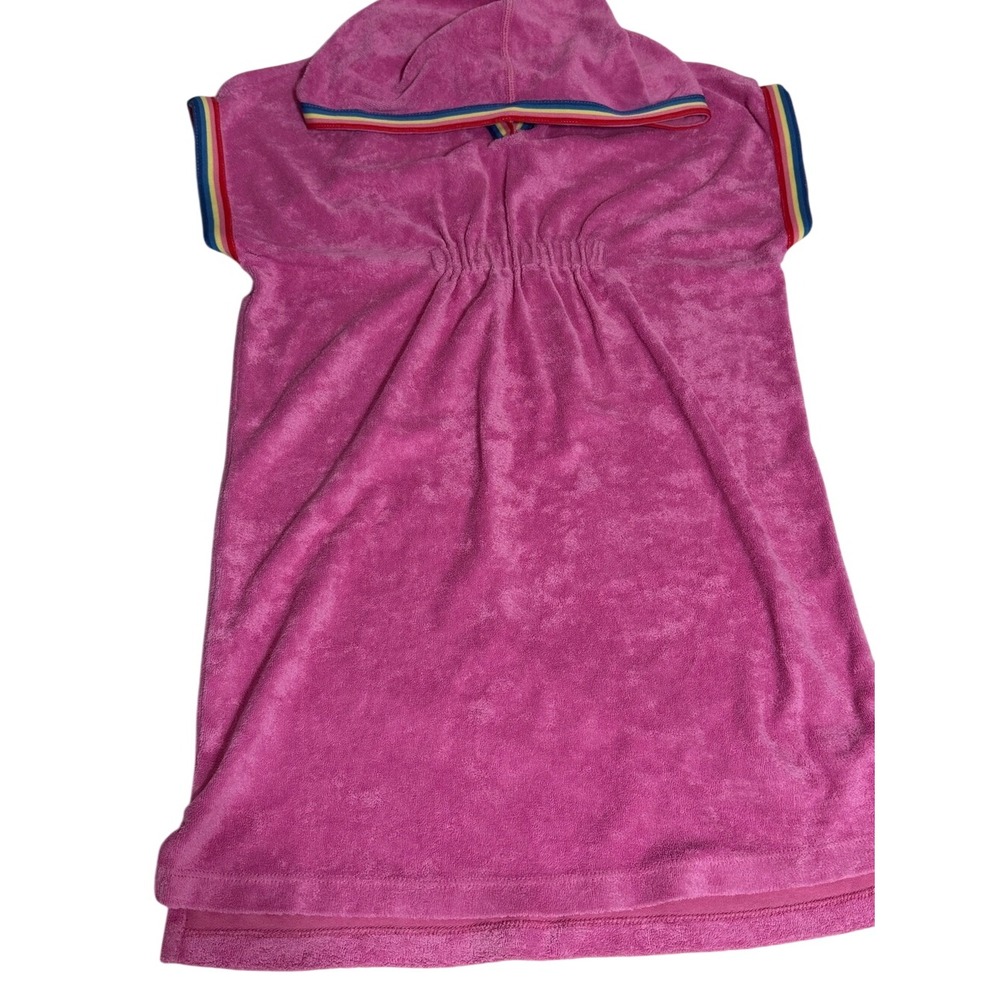 Kids Hanna Anderson Pink Loop Terry Hoodie Cover Up Size 8